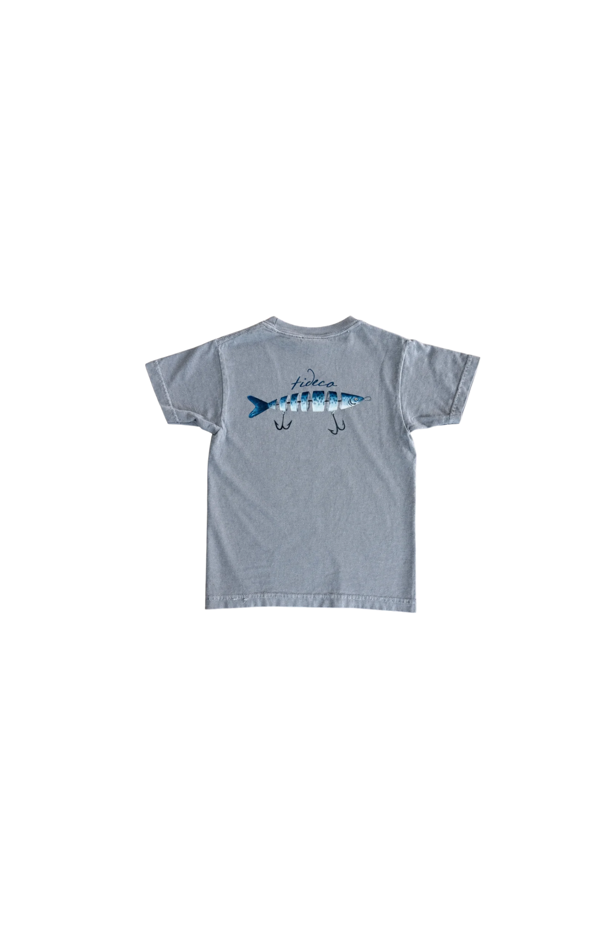 Toddler Last Cast Tee: Slate Grey