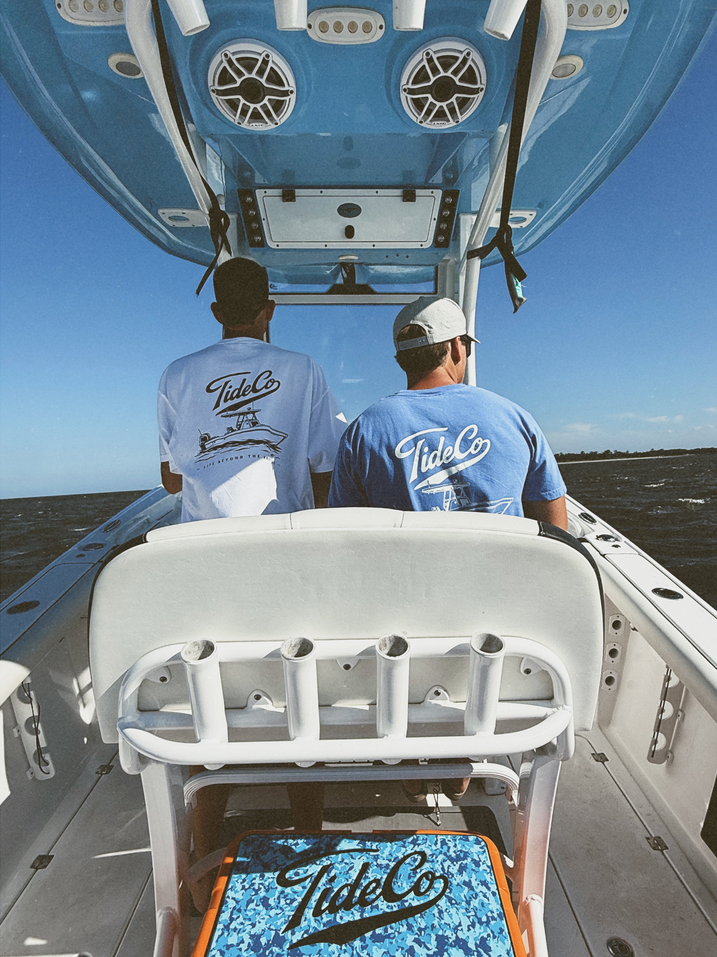 Sea Ya Pocket Tee: True Blue/Ivory