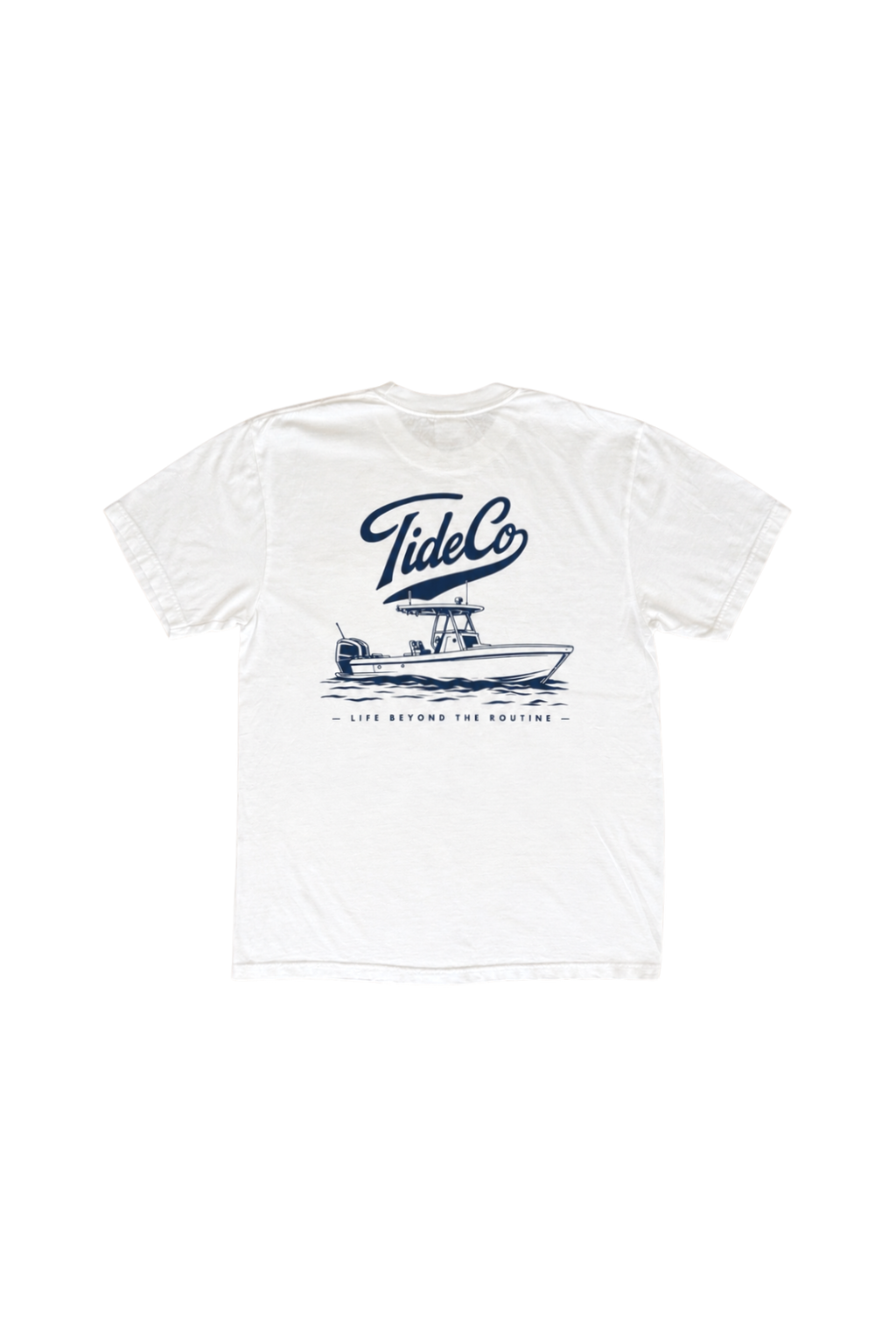 Sea Ya Pocket Tee: White/Navy
