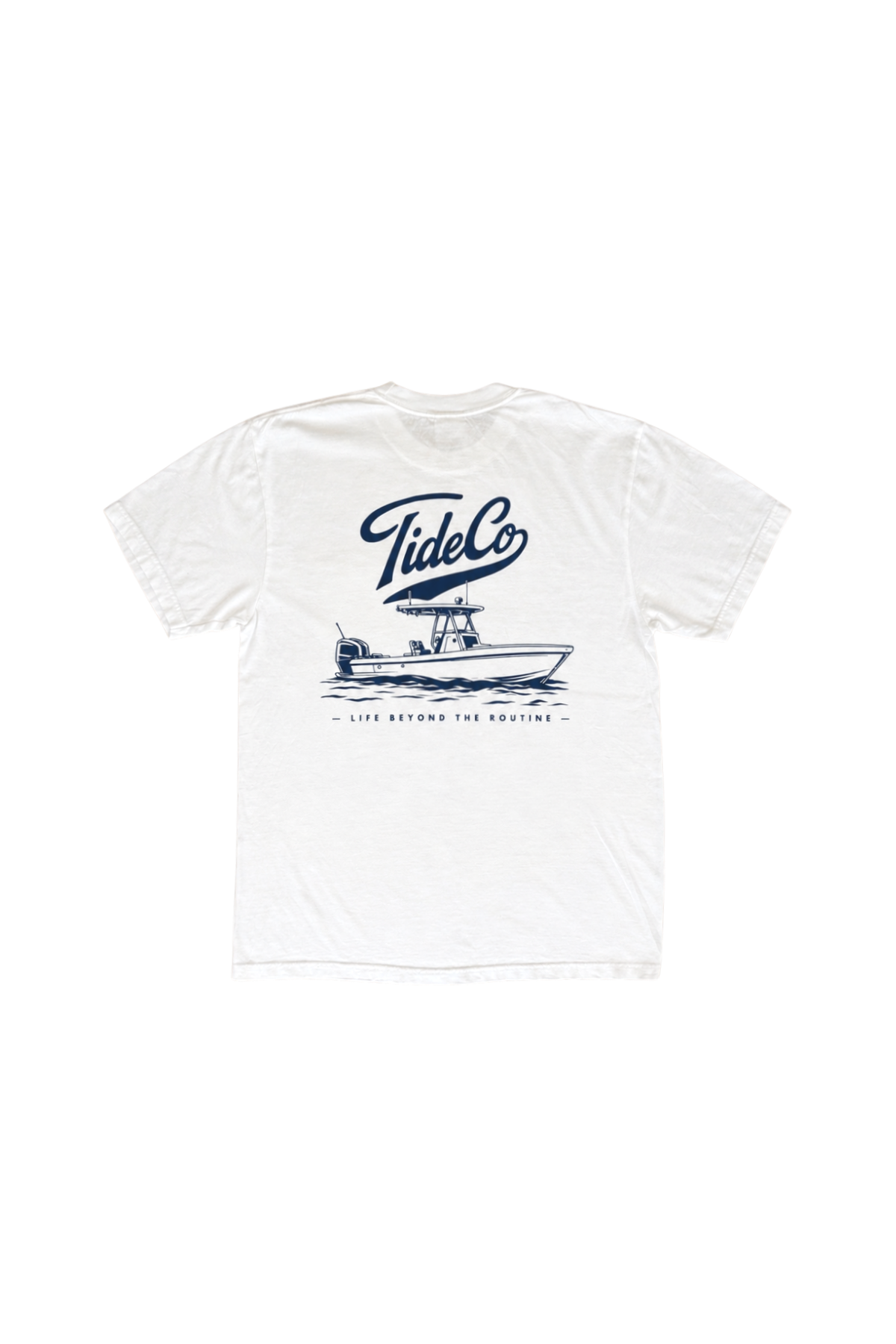 Sea Ya Pocket Tee: White/Navy