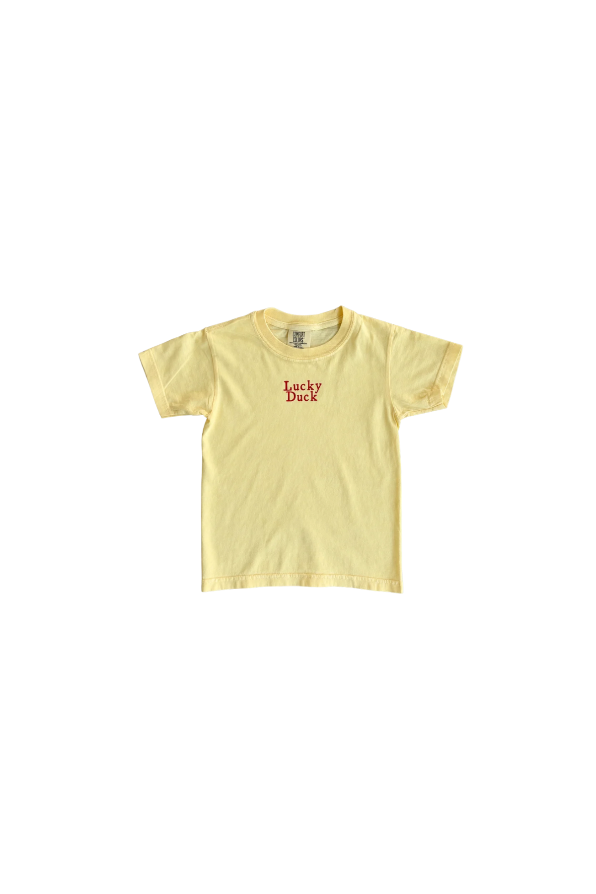 Toddler Lucky Duck Tee: Butter Yellow